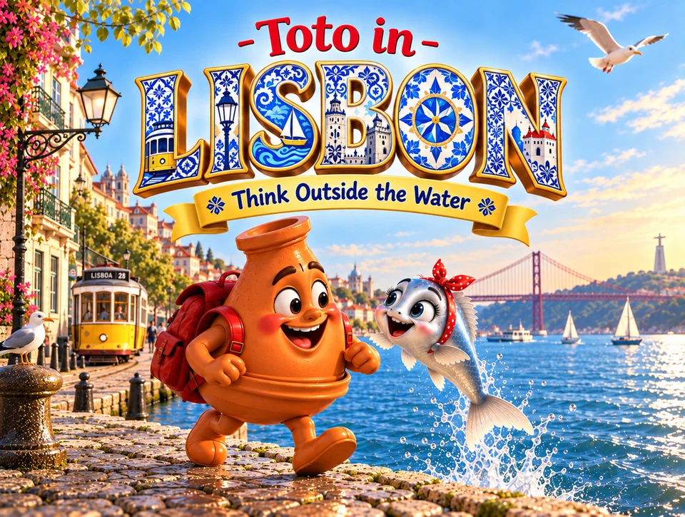 Toto in Lisbon — Think Outside the Water — book cover