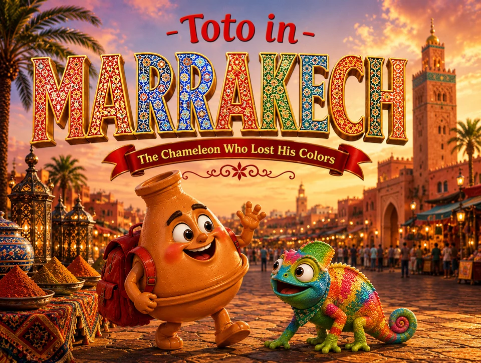 Toto in Marrakech — The Chameleon Who Lost His Colors — book cover
