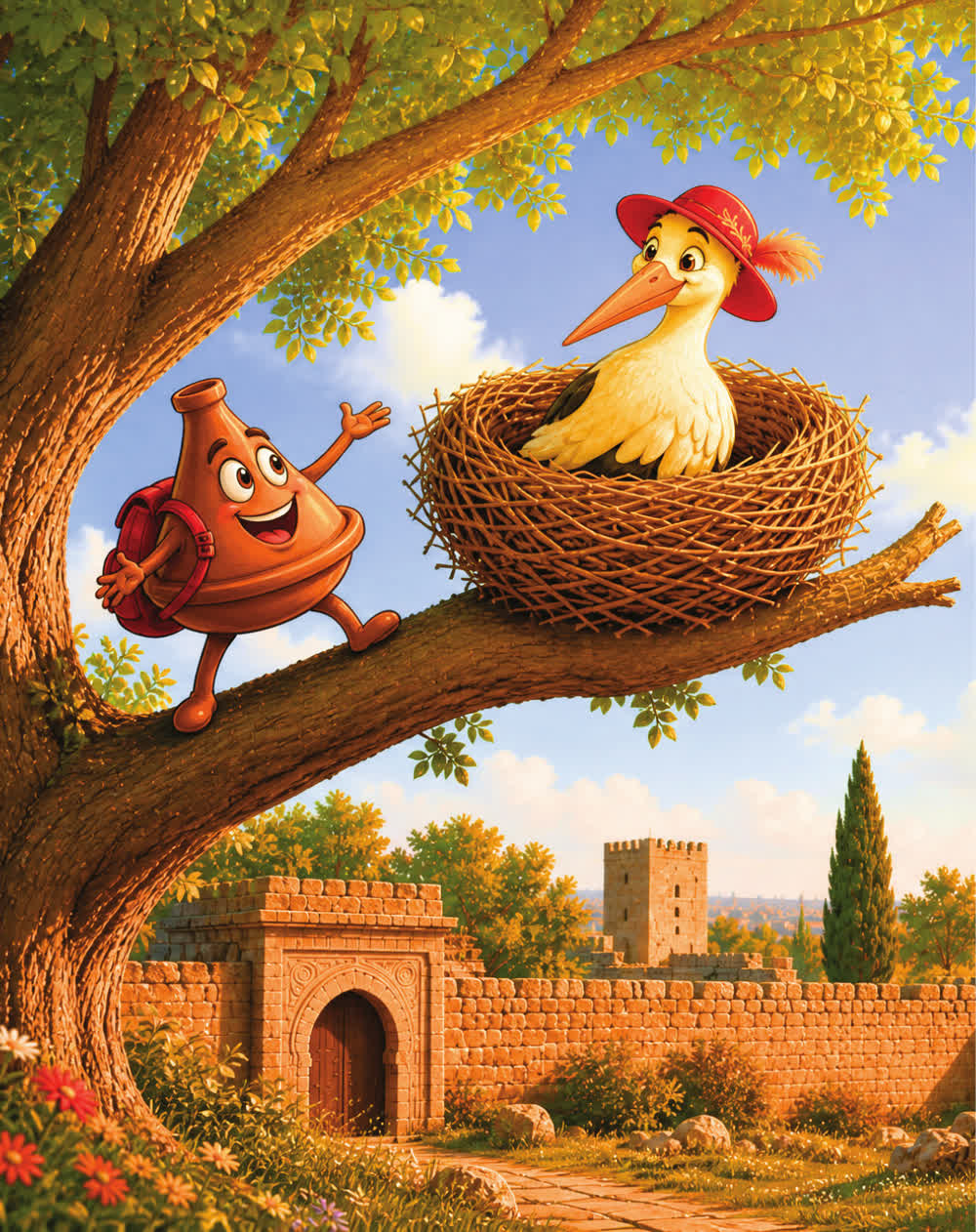 Kiki's perfect nest in an ancient olive tree